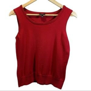 Talbots Red Sweater Vest Petites Women’s Small PS